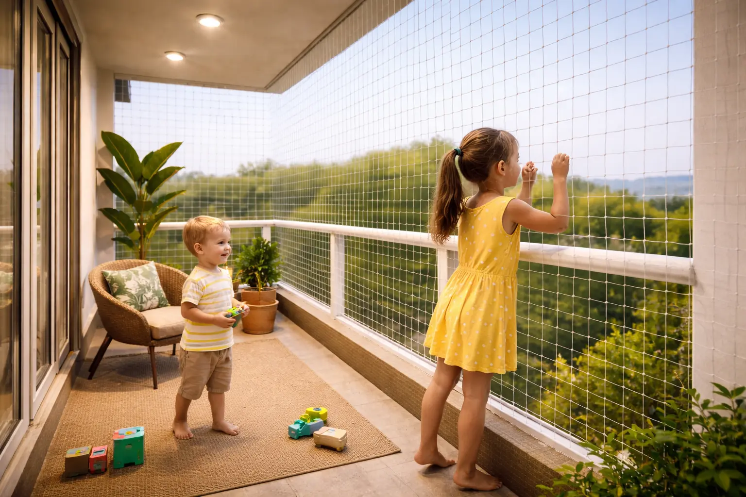 Children Safety Nets for High-Rise Apartments
